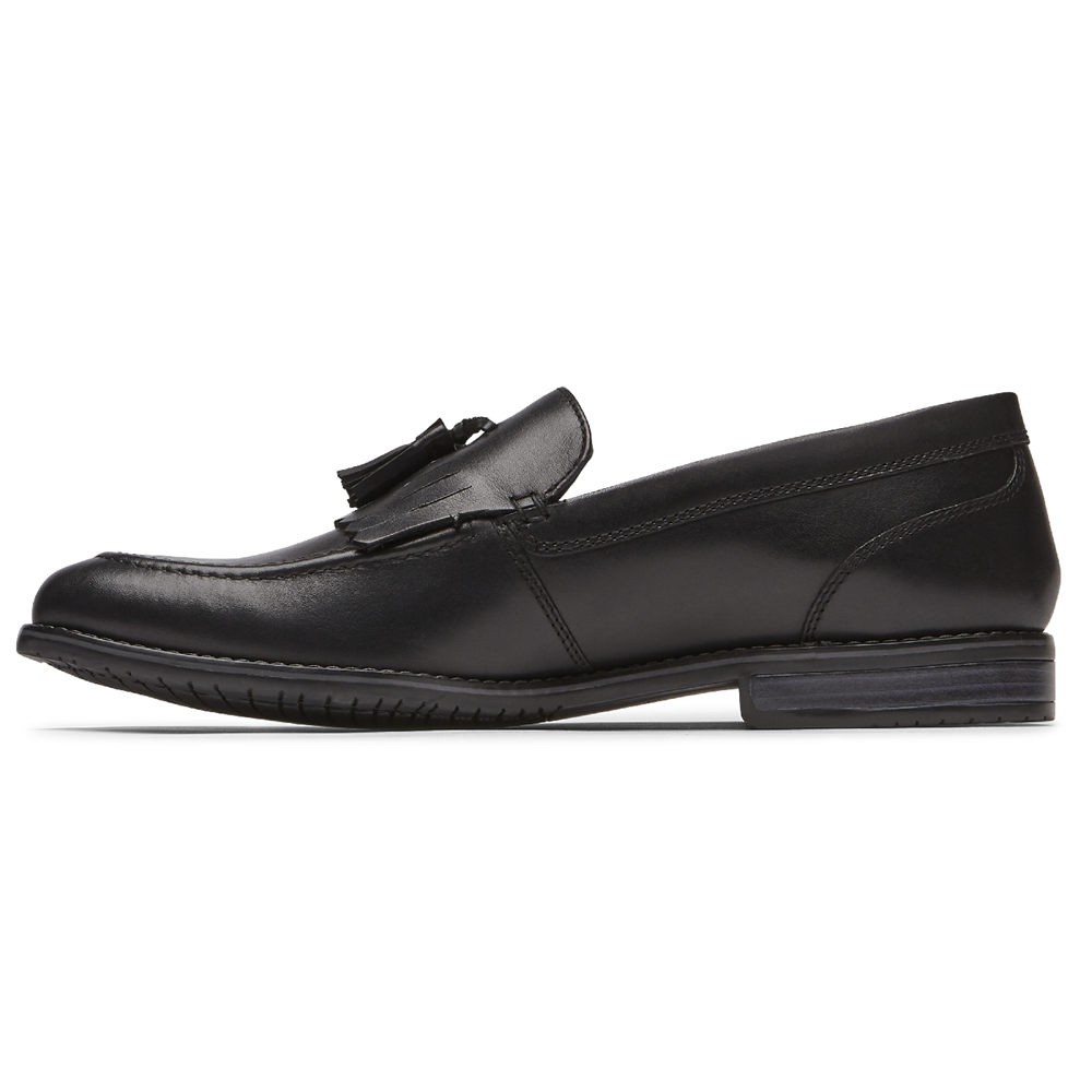 Rockport Mens Style Purpose 3 Tassel - Loafers Black - RYG632809